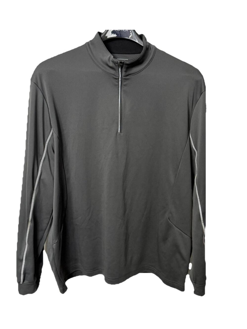 PGA Tour Mens Golf 1/4 Zip Pullover Long Sleeve Gray Size XXL